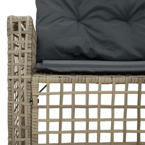 Canapé De Jardin Et Coussins Et Repose-pied En Forme De L Rotin