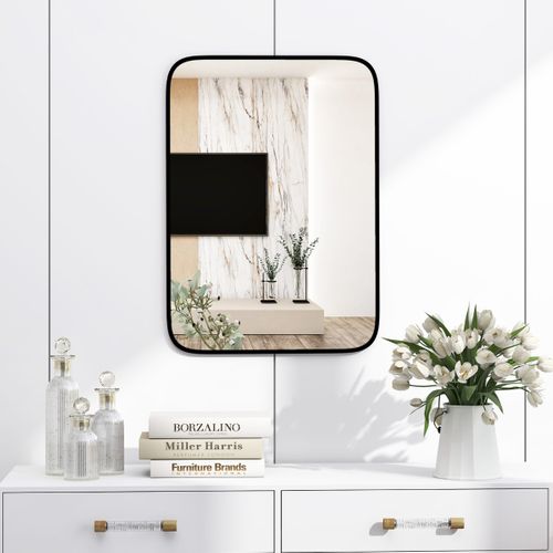 Miroir De Salle De Bain Rectangulaire 70x50cm Miroir Avec Protection Incassable