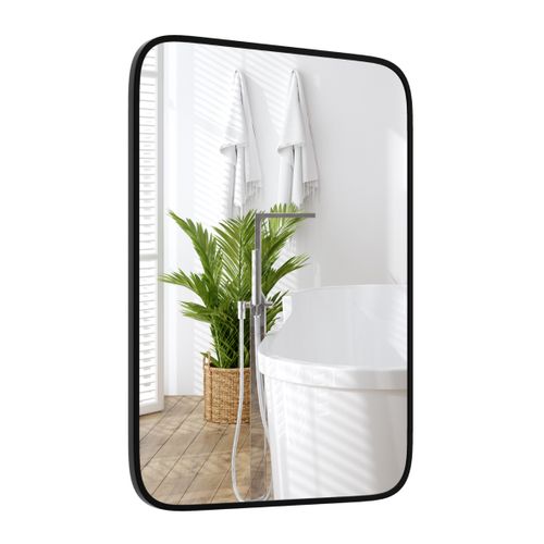 Miroir De Salle De Bain Rectangulaire 70x50cm Miroir Avec Protection Incassable