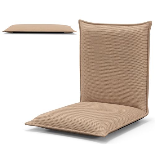 Coussin De Sol Pliable Tatami Inclinable En 6 Position 44 X 54,5 X 53,5 Cm Marron