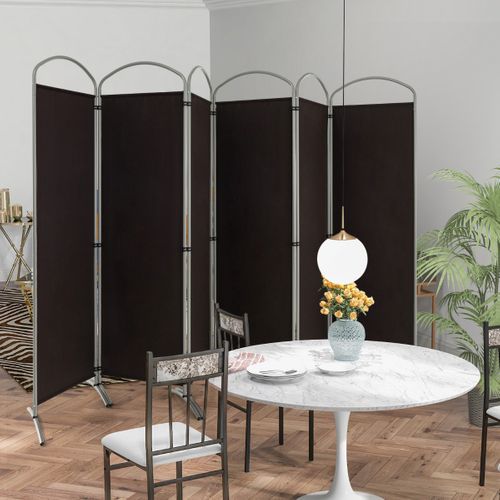 Paravent, Cloison De Séparation Sur Pied 6 Panneaux Pliable 331x188 Cm Brise Vue Protéger Privée