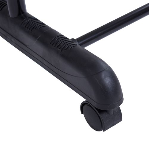 Portant Penderie à Vêtements Mobile Télescopique En Acier Inoxydable Hauteur Et Largeur Réglables