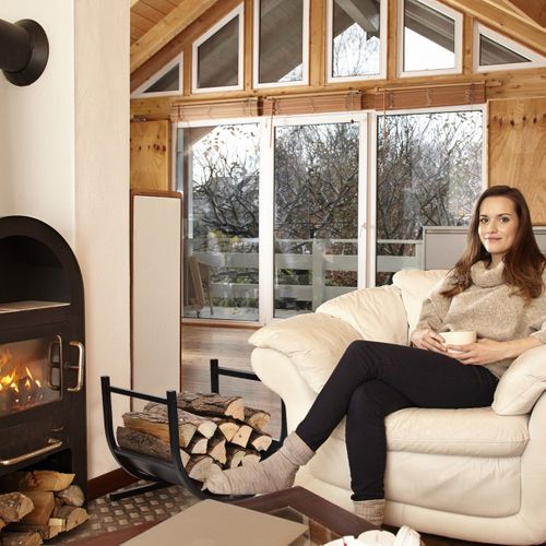 Range-bûches, Porte-bûches Bois De Cheminée En Métal En Forme De U 43 X 37 X 39,5 Cm