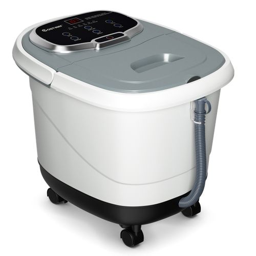 Masseur Pieds Bain De Pied 15l Avec Ecran LED 6 Rouleau De Massage Chaleur Automatique 35℃-48℃