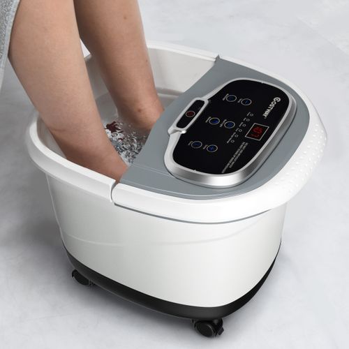 Masseur Pieds Bain De Pied 15l Avec Ecran LED 6 Rouleau De Massage Chaleur Automatique 35℃-48℃