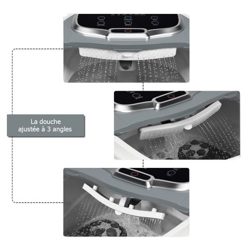 Masseur Pieds Bain De Pied 15l Avec Ecran LED 6 Rouleau De Massage Chaleur Automatique 35℃-48℃