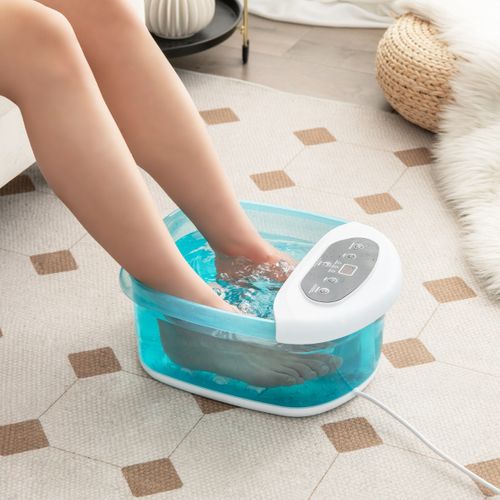 Masseur Pieds Bain De Pieds Avec Massage Automatique Massage Pieds 35-46°c Bleuetblanc