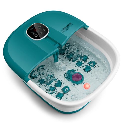 Masseur Pieds Bain De Pieds Massant Pliable Lumière Rouge Température Réglable Avec Télécommande