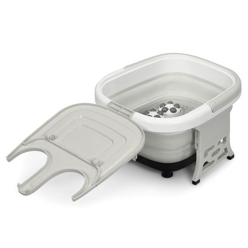 Masseur Pieds Bain De Pieds Thalasso Balnéothérapie Avec Télécommande Cuve Repliable Lumière