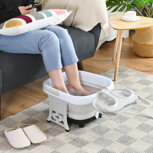 Masseur Pieds Bain De Pieds Thalasso Balnéothérapie Avec Télécommande Cuve Repliable Lumière