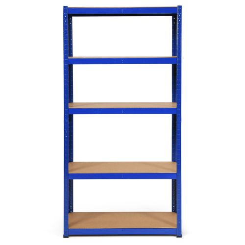 Etagère De Garage à 5 Niveaux Charge Max.175kg Etagère Ajustable 90 X 40 X 180cm Bleu