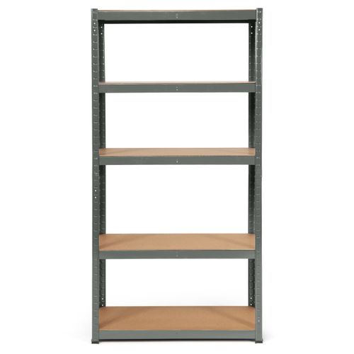 Etagère De Garage à 5 Niveaux Charge Max.175kg Etagère Ajustable 90 X 40 X 180cm Gris