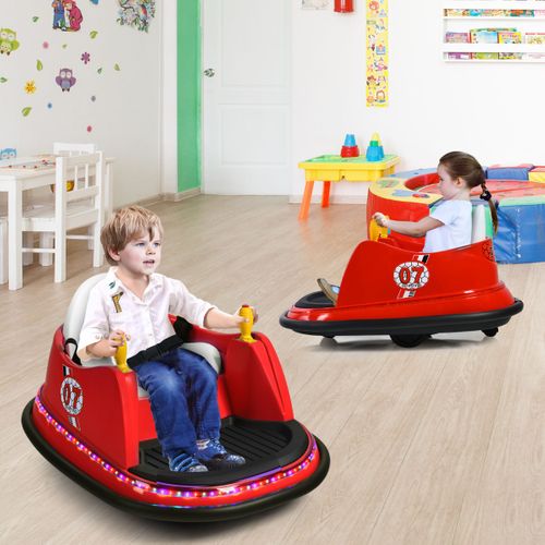 Voiture Auto Tamponneuse Électrique 6v Pour Enfants 2-5 Ans Avec Télécommande Effet Sonore