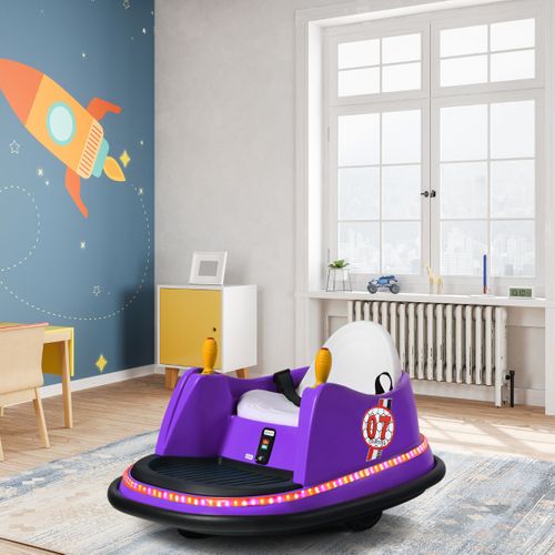 Voiture Auto Tamponneuse Électrique 6v Pour Enfants 2-5 Ans Avec Télécommande Effet Sonore