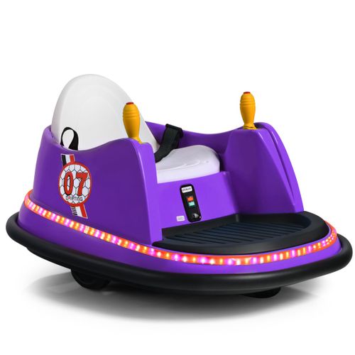 Voiture Auto Tamponneuse Électrique 6v Pour Enfants 2-5 Ans Avec Télécommande Effet Sonore
