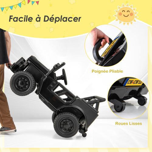Voiture Camion 12 V Pour Enfants De 3 Ans+ Véhicule Electrique Avec Télécommande 3 Vitesses