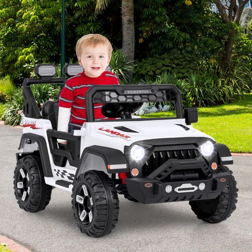 Voiture Électrique 12v Enfants Avec Télécommande Affichage Batterie Roues à Bande De Roulement