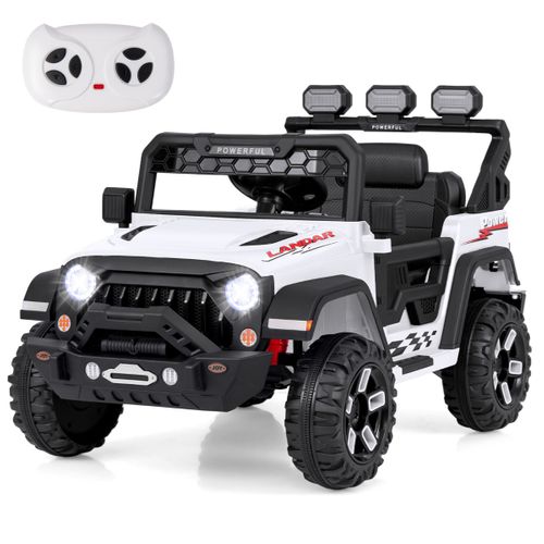 Voiture Électrique 12v Enfants Avec Télécommande Affichage Batterie Roues à Bande De Roulement