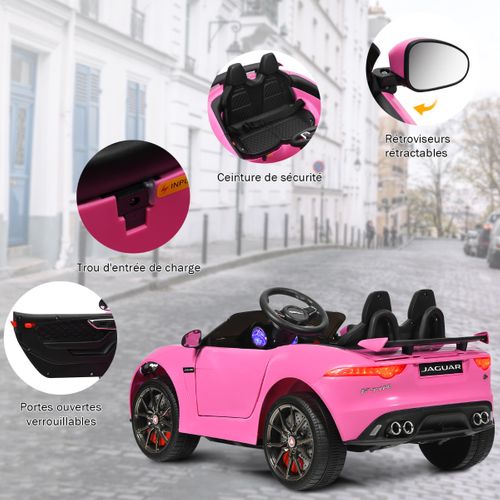 Voiture Électrique 12v Pour Enfants 3-8 Ans Avec Télécommande 2.4g Suspension à Ressorts