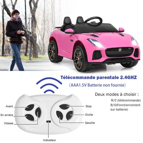Voiture Électrique 12v Pour Enfants 3-8 Ans Avec Télécommande 2.4g Suspension à Ressorts