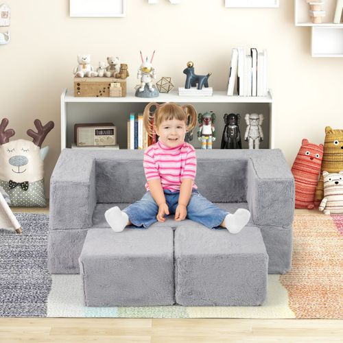 Siège Enfant Canapé Modulaire Enfant Convertible En Mousse Pour Enfants Canapé En Peluche