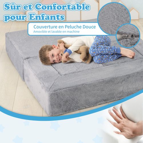 Siège Enfant Canapé Modulaire Enfant Convertible En Mousse Pour Enfants Canapé En Peluche