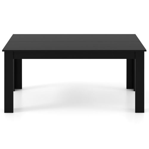 Table De Salle à Manger Moderne Rectangulaire Pour 6-8 Personnes 160x80x76cm Noir