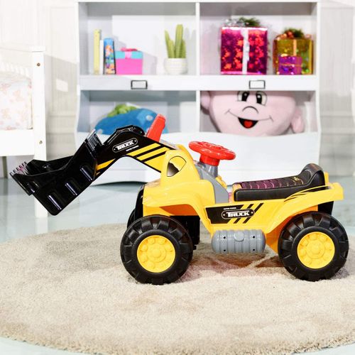 Tracteur Pour Enfant, Pelleteuse Manuelle Vocal De Quatre Pneus Pour Enfant Jouet