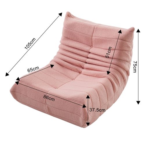 Pouf Pour Adultes, Design Rembourrage, Rose