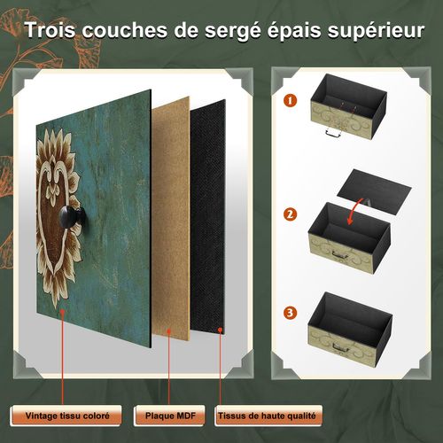 Commode Avec 9 Tiroirs En Métal, Multicolore