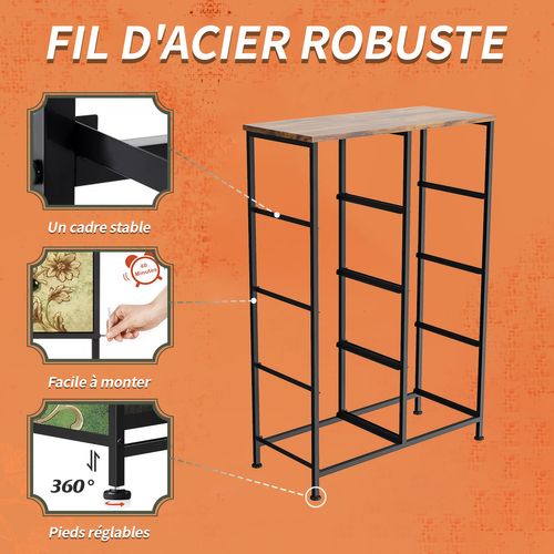 Meuble De Rangement De Chambre à 8 Tiroirs, Cadre En Métal, Multicolore