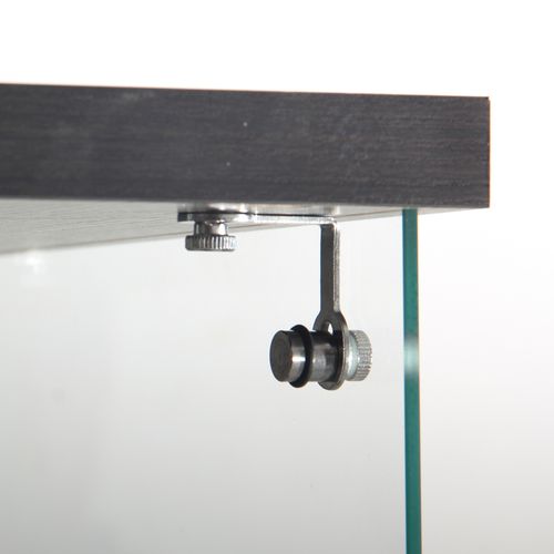 Vitrine En Verre Miroir , Armoire De Collection Moderne En Verre à Quatre Couches , LED, Noir