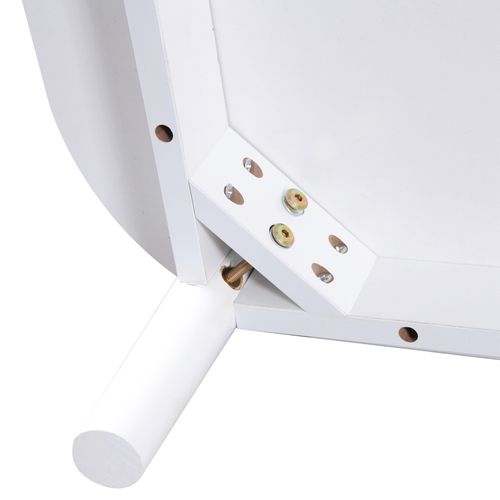 Table Basse Avec Tiroirs Et Portes Coulissantes, Table De Salon Avec Espaces De Rangement, Blanc