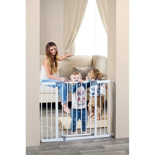 Barriere De Sécurité Dreambaby  Extra Large Liberty - Par Pression - L 99/105,5 X H 75 Cm - Blanche