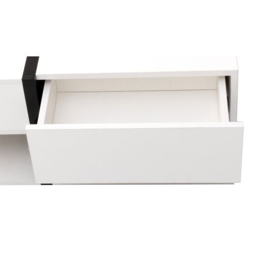 Table Basse Laquée Avec 4 Tiroirs 78x78x36cm