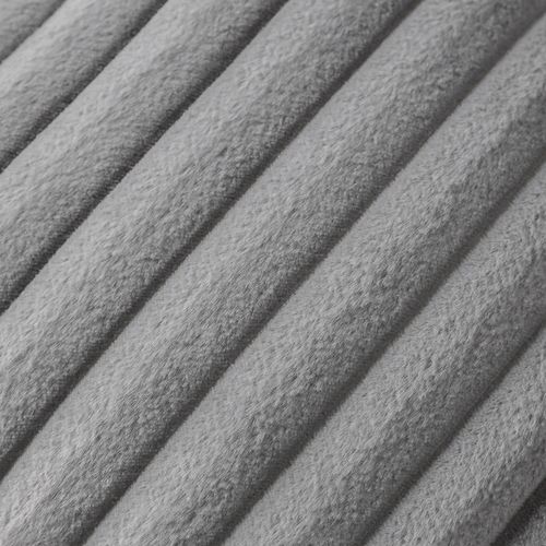 Housses De Coussin 45x45cm, Lot De 2, Fermeture Éclair Dissimulée, Velours Simple Face, Gris Clair