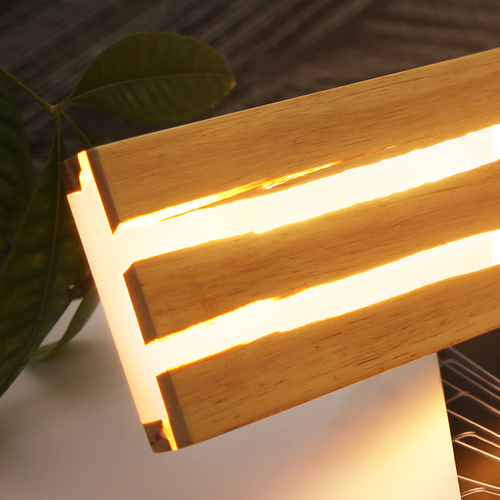 Applique Murale LED Bois Intérieur 80cm - Lampe Salon 13w Blanc Chaud 3000k