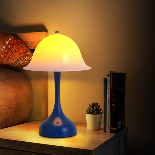 Lampe De Table Sans Fil LED - Lampe Chevet Tactile Dimmable, 3 Températures, Rechargeable USB