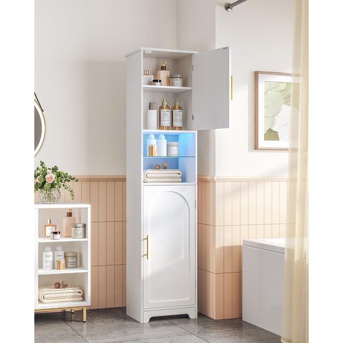 Meuble Colonne Salle De Bain,placard Rangement,armoire De Salle De Bain Avec 2 Portes Et 1 Tiroir