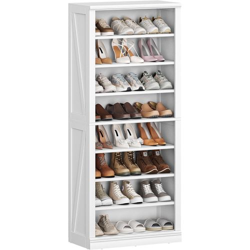 Meuble à Chaussures, Meuble D'entrée Rangement 21-24 Paires, Cloison Réglable, Commode à Chaussures