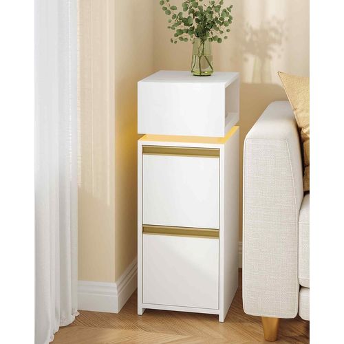 Table De Chevet Étroite,table D'appoint, Pour Chambre à Coucher, Salon, Moderne, Blanc