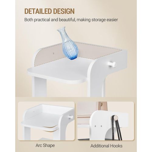 Meuble à Chaussure Étroite à 10 Niveaux,peu Encombrante Pour L'entrée, Couloir, Salon, Blanc