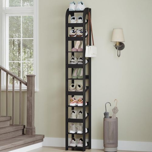 Étagère à Chaussures Verticale,11 Étages D'étagères à Chaussures Étroites,organisateur De Chaussures