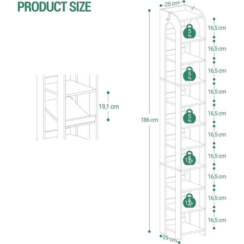 Étagère à Chaussures Verticale,11 Étages D'étagères à Chaussures Étroites,organisateur De Chaussures