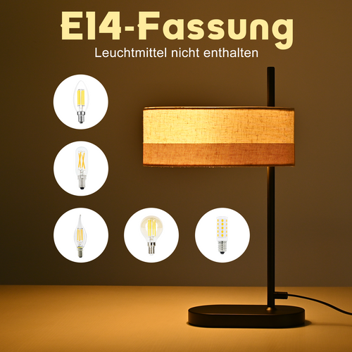 Lampe De Table Enfant E14 Vintage 1 Flamme Sans Ampoule pour Bureau