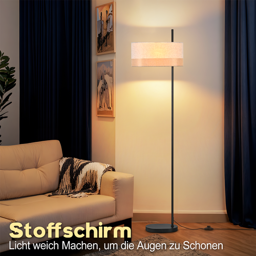 Lampadaire 1 Flamme Vintage E27 Avec Interrupteur Au Pied Pour Salon