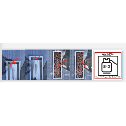 Salon De Jardin Exterieur Table De Foyer à Gaz Et Canapé Avec 2 Petits Tabourets