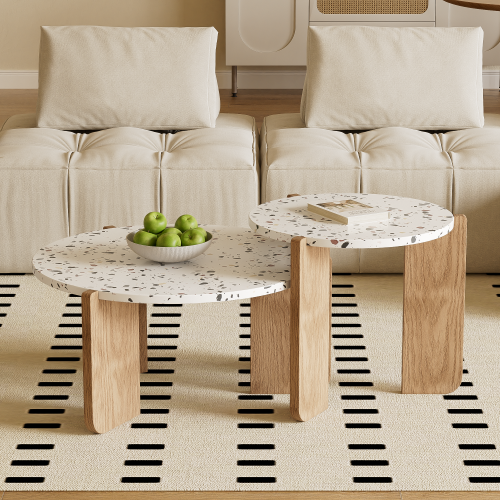 Ensemble Moderne De Table Basse Modulaire, Table D'appoint Et Table Basse De Salon