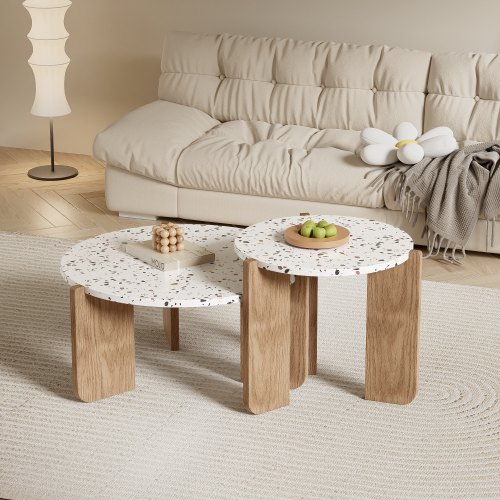 Ensemble Moderne De Table Basse Modulaire, Table D'appoint Et Table Basse De Salon