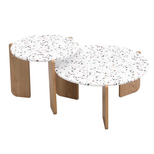 Ensemble Moderne De Table Basse Modulaire, Table D'appoint Et Table Basse De Salon